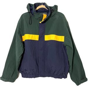 Vintage Eddie Bauer Jacket Mens M Hooded Windbreaker Packable Outdoors Casual